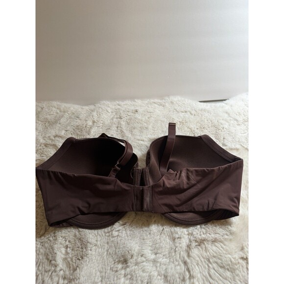 38DDD BRA NATORI Womens Brown Lined Underwire Back Closure Adjustable - Picture 3 of 5